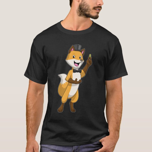 Camiseta Raposa como Noivo com Aliança de Casamento (Frente)