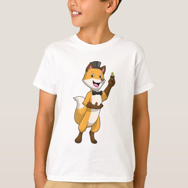 Camiseta Raposa como Noivo com Aliança de Casamento (Frente)
