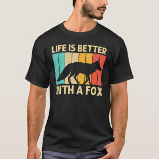 Camiseta Raposa Cura Para Homens Mulheres Fennec Fox Flores