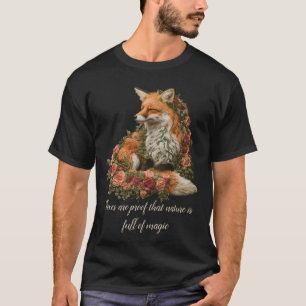 Camiseta Raposa da Floresta bordada. Raposas são prova de q