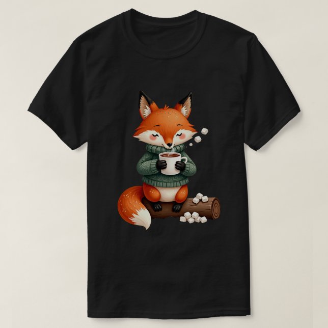 Camiseta Raposa de cacau (Frente do Design)