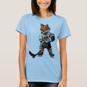 Camiseta Raposa de Hóquei no Gelo