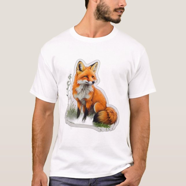 Camiseta raposa-de-laranja (Frente)