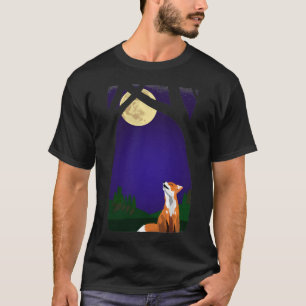 Camiseta Raposa de lua de cheio T-Shirt