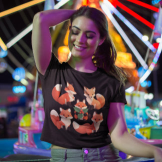 Camiseta Raposa de Natal - Grupo de Raposa Cúbica