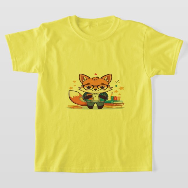 Camiseta Raposa de Volta às Aulas (Postura )