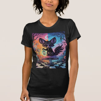 Camiseta Raposa dividida pelos Realms de Crepúsculo