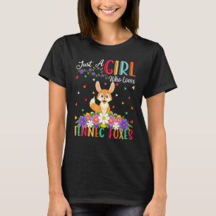 Camiseta Raposa-do-deserto Apenas Uma Garota Que Ama Rapos