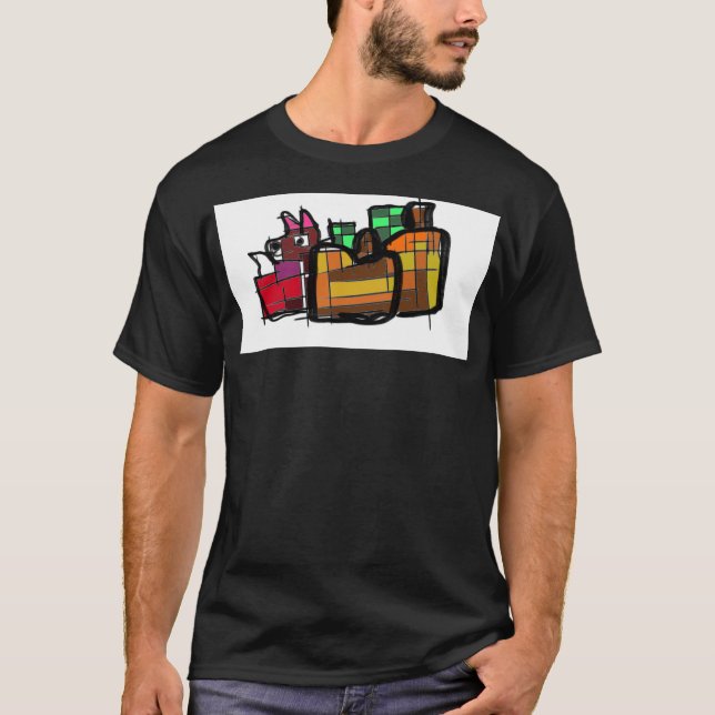 Camiseta Raposa e abóboras (Frente)