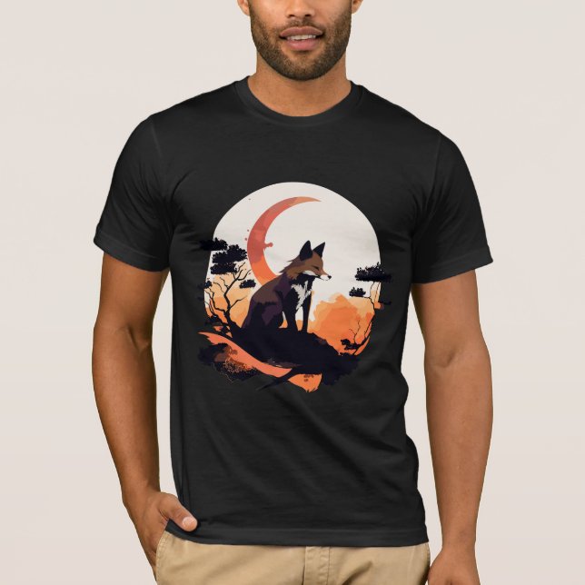 Camiseta Raposa e lua (Frente)