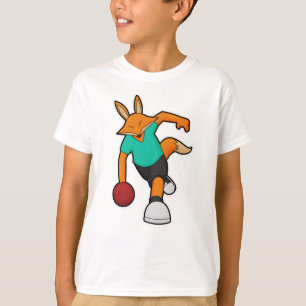 Camiseta Raposa em Boliche com Bola de boliche