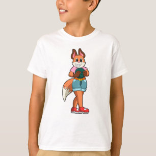 Camiseta Raposa em Boliche com Bola de boliche