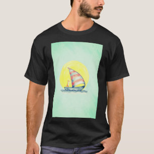 Camiseta "Raposa em Camisa-T-Barco - Esboço da Floresta Náu