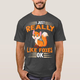Camiseta Raposa Engraçada Eu Gosto Muito De Raposa Ok