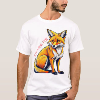 Camiseta Raposa estranha sentada