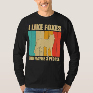 Camiseta Raposa Eu Gosto De Raposas E Talvez 3 Pessoas