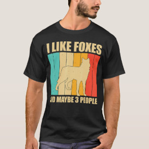 Camiseta Raposa Eu Gosto De Raposas E Talvez 3 Pessoas