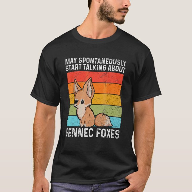 Camiseta Raposa Fennec Cuja Frota É Feita Para Uma Ventilad (Frente)
