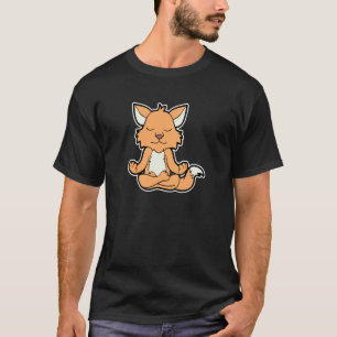 Camiseta Raposa Fuchs Relaxfox Yoga Posição Animal Vintage