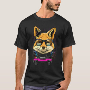 Camiseta Raposa Gamer Pc Computador Jogo De Vídeo Transmiss