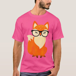 Camiseta Raposa-Geek-Coca Com Óculos