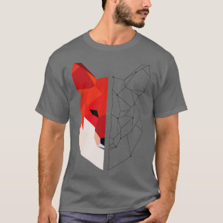 Camiseta Raposa geométrica