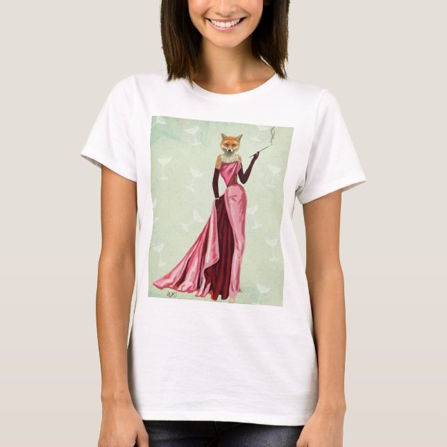 Camiseta Raposa Glamor a Rosa 2 (Frente)