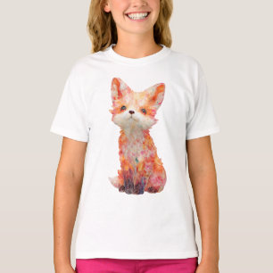 Camiseta Raposa Infantil Texturizada Impressionista Caprich