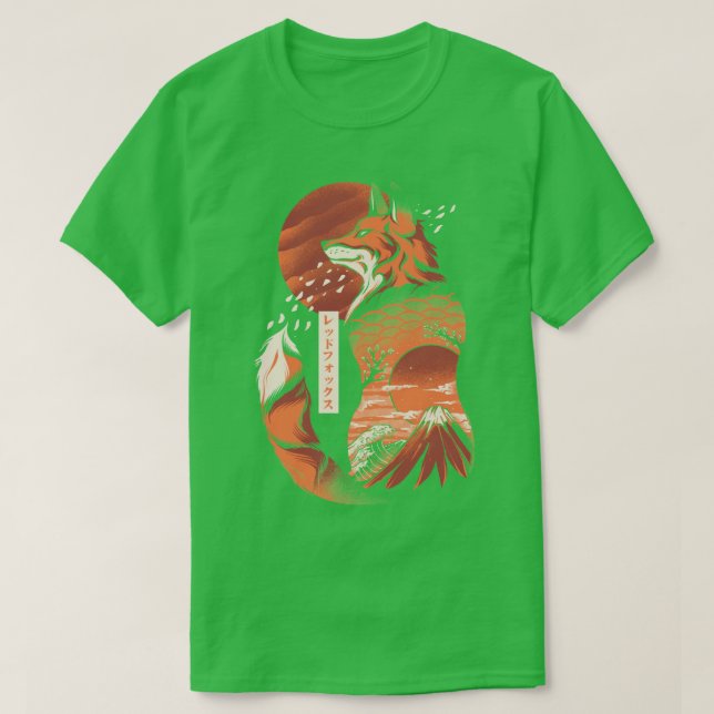 Camiseta Raposa japonesa (Frente do Design)