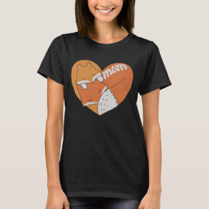 Camiseta Raposa-Mãe e Raposa-Bebê Amor