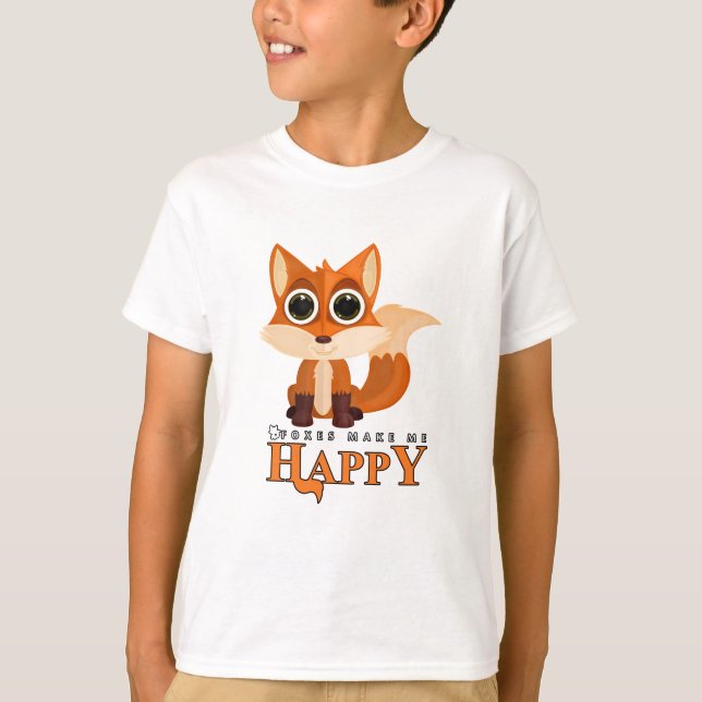 Camiseta Raposa Me Faz Feliz (Frente)