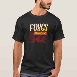 Camiseta Raposa me faz sorrir animais selvagens