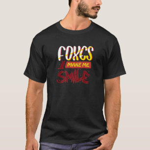 Camiseta Raposa me faz sorrir animais selvagens