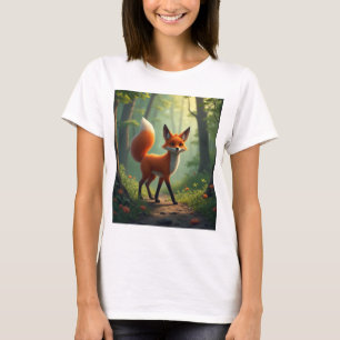 Camiseta Raposa mística que percorre a floresta
