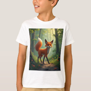 Camiseta Raposa mística que percorre a floresta