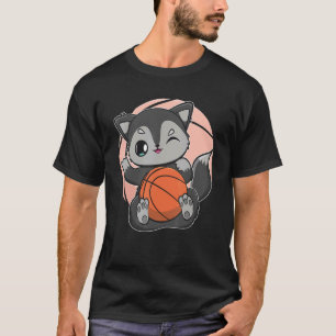 Camiseta Raposa Negra Com Equipe De Basquete Duna Esportiva