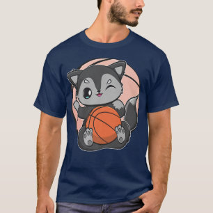 Camiseta Raposa Negra Com Equipe De Basquete Duna Esportiva