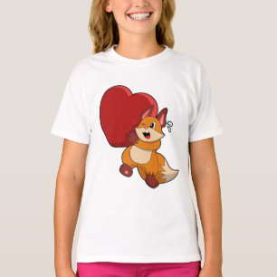 Camiseta Raposa no Amor com Coração