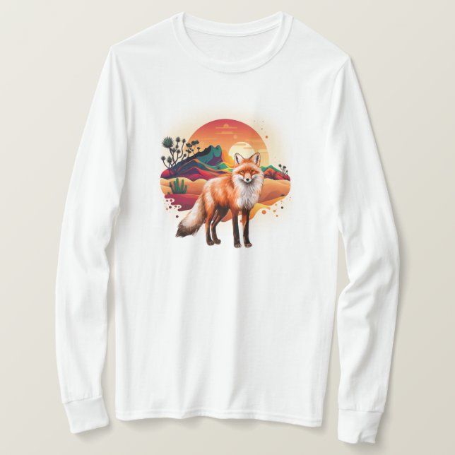 Camiseta Raposa no inverno (Frente do Design)