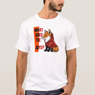 Camiseta raposa, o que diz a raposa?