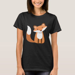 Camiseta Raposa para homens mulheres crianças