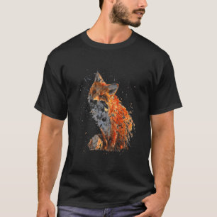 Camiseta Raposa Pintada À Mão