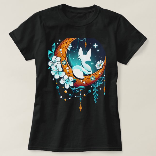 Camiseta Raposa Polar Lunar (Frente do Design)
