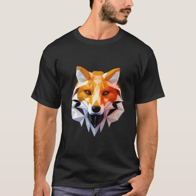Camiseta Raposa Poligonal (Frente)