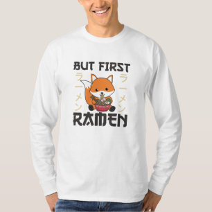 Camiseta Raposa Por Ramen Cute Kawaii Foxes