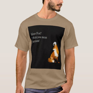 Camiseta Raposa Prateada Acho Que Quer Dizer ZoeBaileyArt D