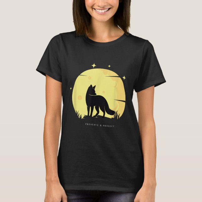 Camiseta Raposa Preservar & Proteger Proteção Climática Env (Frente)