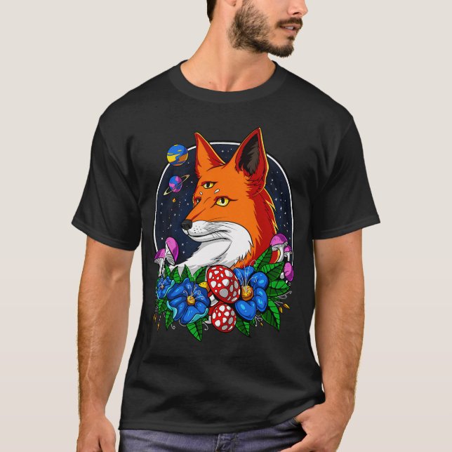 Camiseta Raposa Psicodélica (Frente)