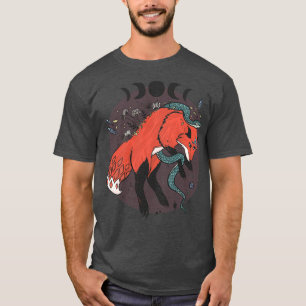 Camiseta Raposa Pulando Com Cobra E Pedras Gemônicas