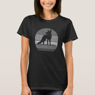Camiseta Raposa Retro Para Homens Mulheres Crianças Animal